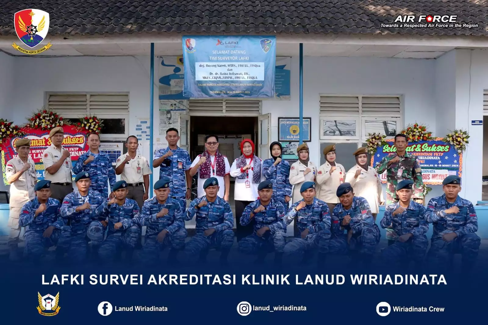 LAFKI Survei Akreditasi Klinik Lanud Wiriadinata